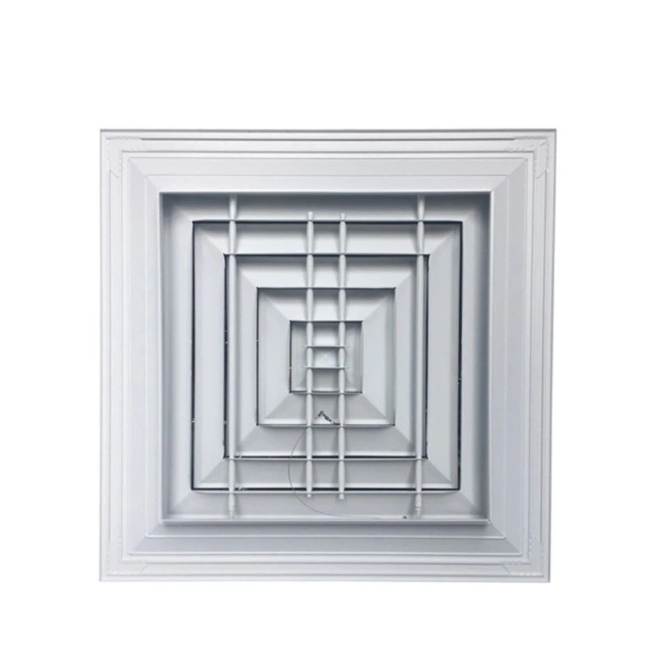 Square HVAC Systems Aluminum Alloy Grille 